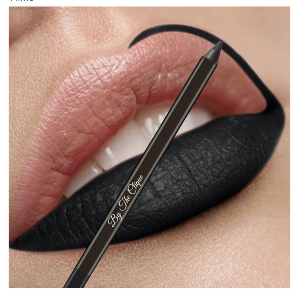 Black matte lip liner lipstick BY THE CLIQUE CLIQUESTICK face pencil New in box